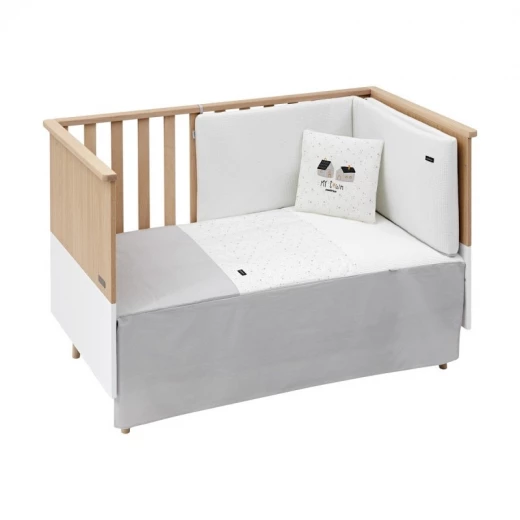 Cambrass - Set 2 Pcs.bedspread W/s Cot 70 Sky Grey 70x140x3 cm Cambrass - Set 2 Pcs.bedspread W/s Cot 70 Sky Grey 70x140x3 cm