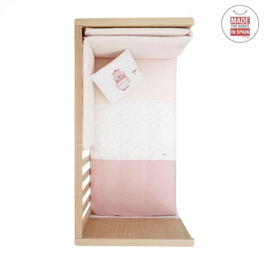 Cambrass - Set 2 Pcs.bedspread W/s Cot 70 Sky Pink 70x140x3 cm - كامبراس - Image 2
