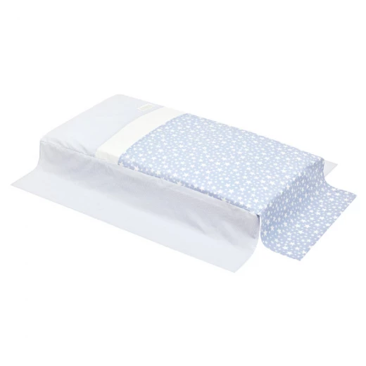 Cambrass - Set 2 Pcs.bedspread W/s Cot 70 Star Blue 70x140x3 cm - Cambrass - Image 2
