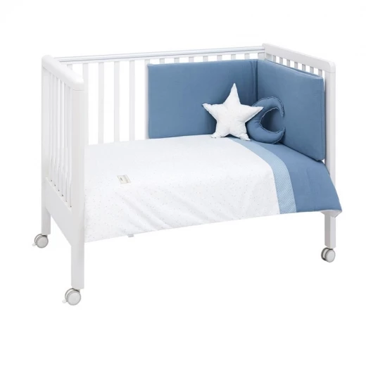 Cambrass - Set 4 Pcs.quilt Cover Cot 70 Astra Blue 110x170x3 cm Cambrass - Set 4 Pcs.quilt Cover Cot 70 Astra Blue 110x170x3 cm