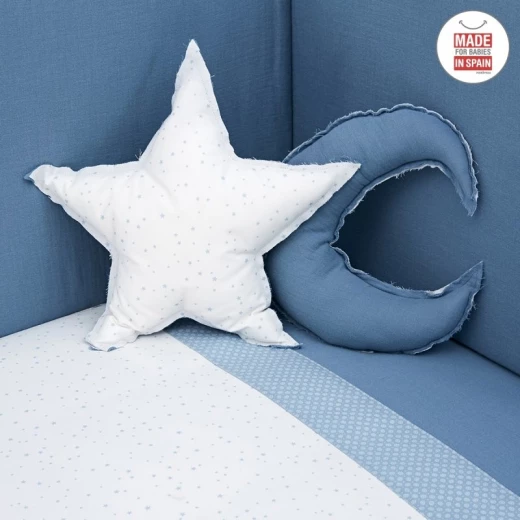 Cambrass - Set 4 Pcs.quilt Cover Cot 70 Astra Blue 110x170x3 cm - كامبراس - Image 3