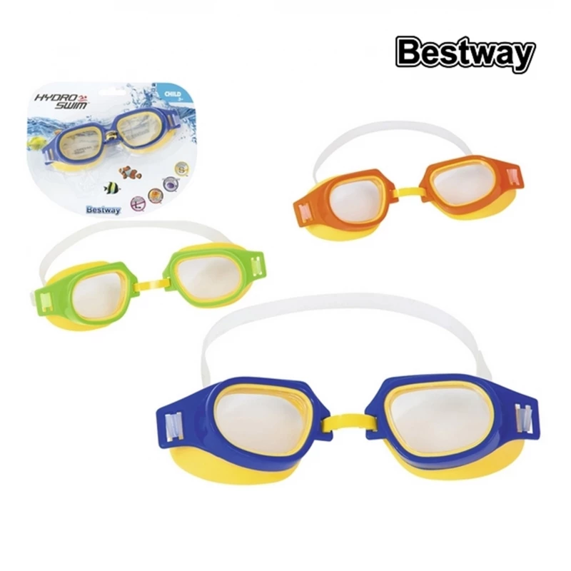 Bestway Hydro Swim Pro Champion Goggles 1 Peck, Assorted - بيست واي