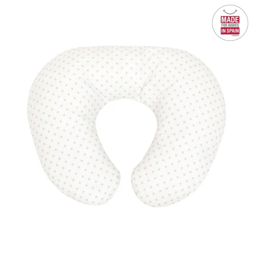 Cambrass - Small Nursing Pillow 53x45x10 cm Star Pink - كامبراس - Image 3