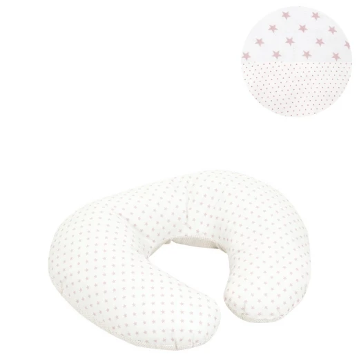 Cambrass - Small Nursing Pillow 53x45x10 cm Star Pink Cambrass - Small Nursing Pillow 53x45x10 cm Star Pink
