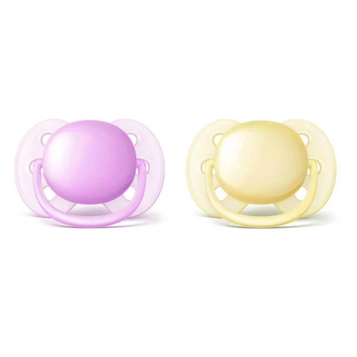 Philips Avent Ultra Soft Pacifier 0-6M - Pack of 2 - فيليبس افينت - Image 2