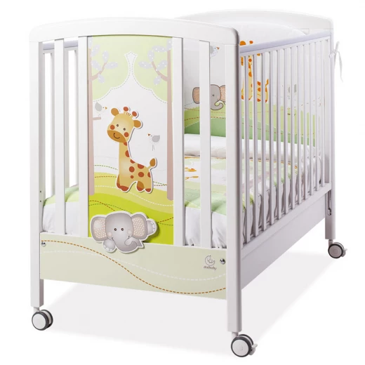 Italbaby Gina White Wooden Cot Italbaby Gina White Wooden Cot