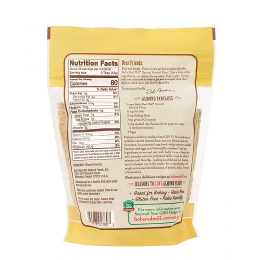 Bob's Red Mill Natural Almond Flour, Super-Fine 453g - Bob's Red Mill - Image 4
