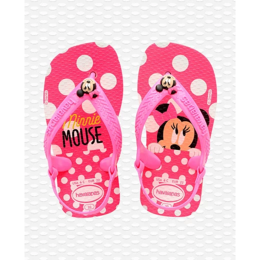 Havaianas Baby Disney Classics II White/pink Flour Size 23-24 Havaianas Baby Disney Classics II White/pink Flour Size 23-24
