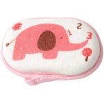 Baby Body Cotton Bath Sponge - Pink Elephant