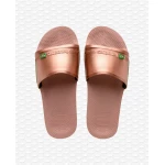 Havaianas Slide Brasil Rose/Gloden Blush Size 33-34 - هافياناس
