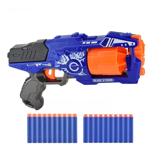 Blaze Storm Plastic Indoor Shooting Toy, Soft Bullet Dart Gun