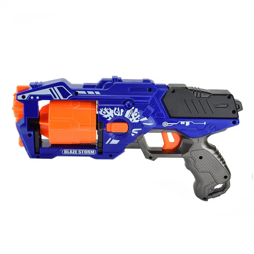 Blaze Storm Plastic Indoor Shooting Toy, Soft Bullet Dart Gun - بليز ستورم - Image 5
