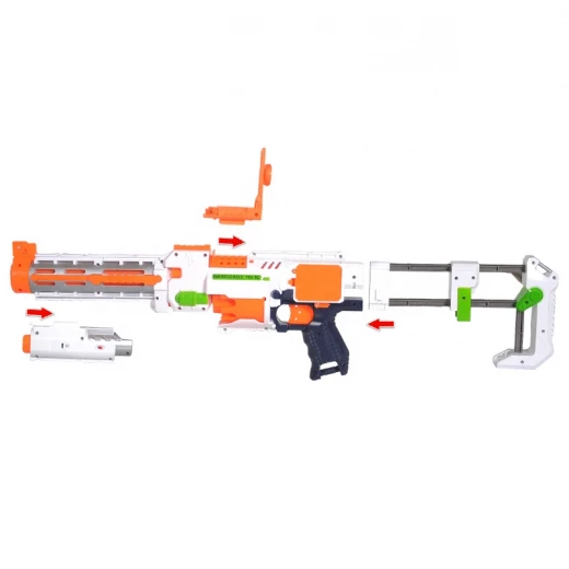 Blaze Storm Battery Operated Soft Bullet Gun Toys, Foam Bullets with 10 pcs Soft Darts & 10 pcs Suction Cup Darts - بليز ستورم - Image 2
