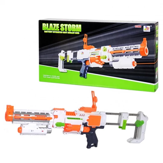 Blaze Storm Battery Operated Soft Bullet Gun Toys, Foam Bullets with 10 pcs Soft Darts & 10 pcs Suction Cup Darts Blaze Storm Battery Operated Soft Bullet Gun Toys, Foam Bullets with 10 pcs Soft Darts & 10 pcs Suction Cup Darts