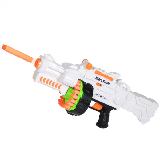 Blaze Storm Battery Operated Soft Dart Gun with 20 pcs Soft Darts & 20 pcs Suction Cup Darts - بليز ستورم - Image 3