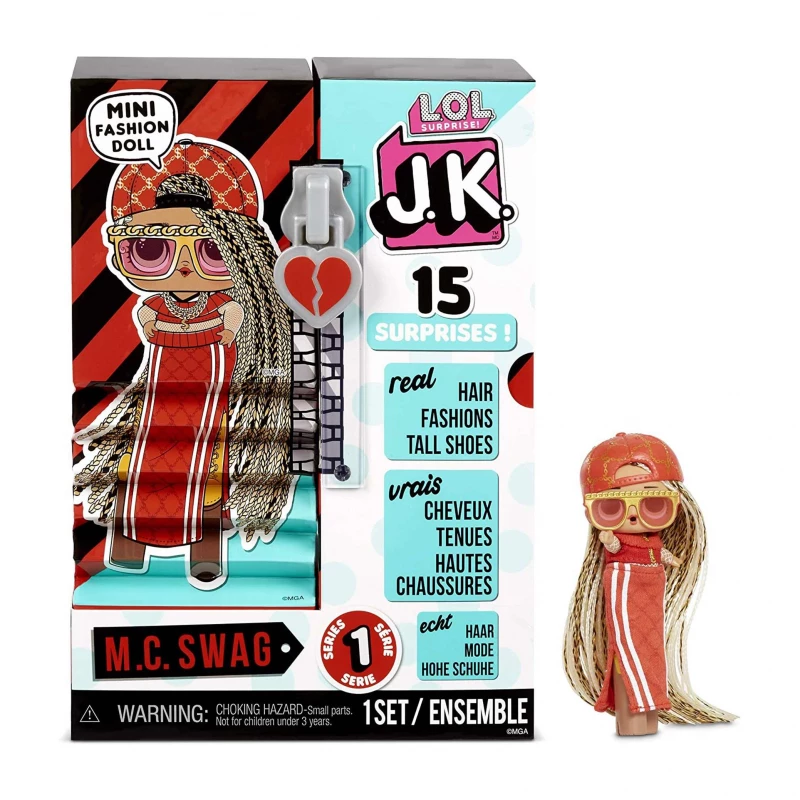 LOL Surprise JK Mini Fashion Doll MC Swag - مفاجأت ال او ال