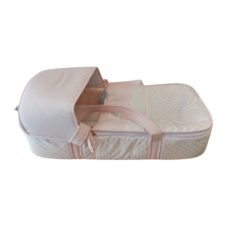 Cambrass Carry Cot Hood Foam Star Pink 70X36 cm - كامبراس