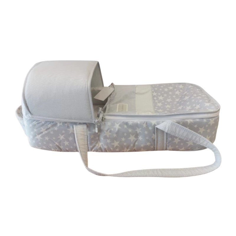 Cambrass Carry Cot Hood Foam Star Grey 70X36 cm - كامبراس
