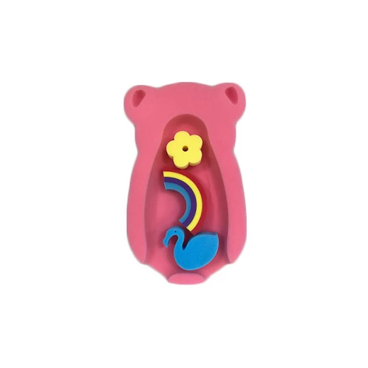 Baby Love Comfy Baby Teddy Bath Sponge, Red Baby Love Comfy Baby Teddy Bath Sponge, Red