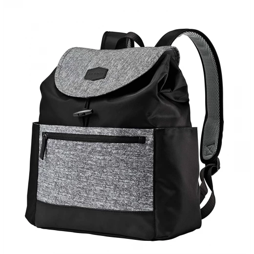 JJ Cole Mezona Cinch Top Backpack Diaper Bag Asphalt, Black JJ Cole Mezona Cinch Top Backpack Diaper Bag Asphalt, Black