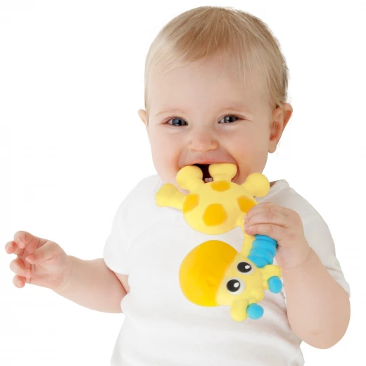 Playgro Squeak and Soothe Natural Teether - بلاي جرو - Image 5