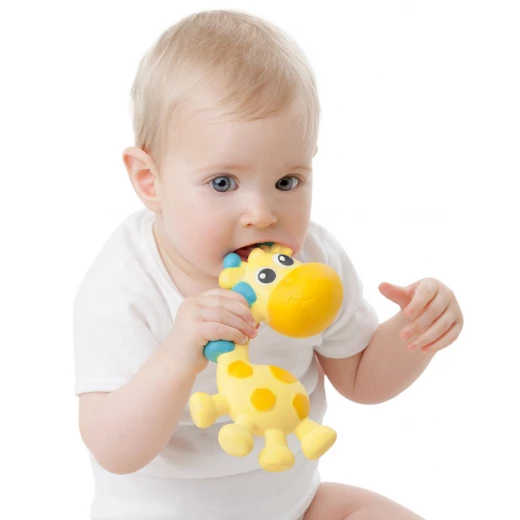 Playgro Squeak and Soothe Natural Teether - بلاي جرو - Image 6