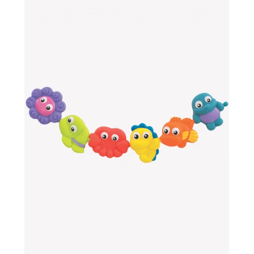 Playgro - Pop And Squirt Buddies (6pcs) - بلاي جرو - Image 2