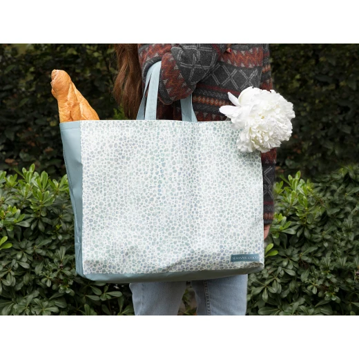 Madame Coco Marseille Shopping Bag - Blue / White Madame Coco Marseille Shopping Bag - Blue / White