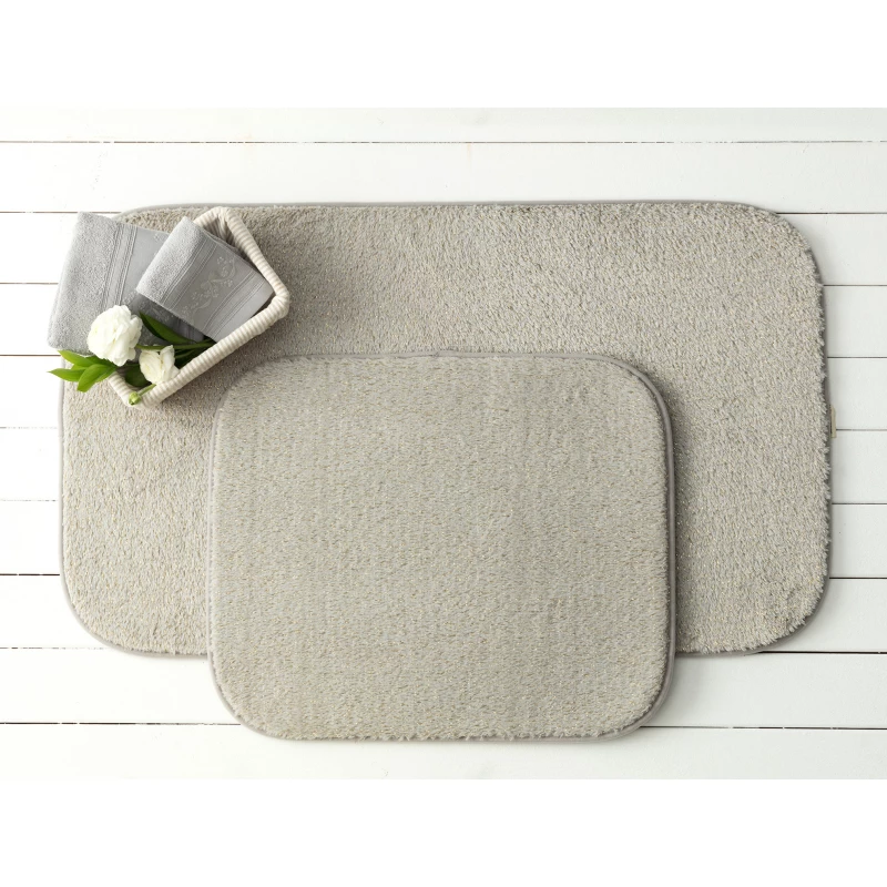 Madame Coco Acel 2-Piece Bath Mat Set - Gray - مدام كوكو