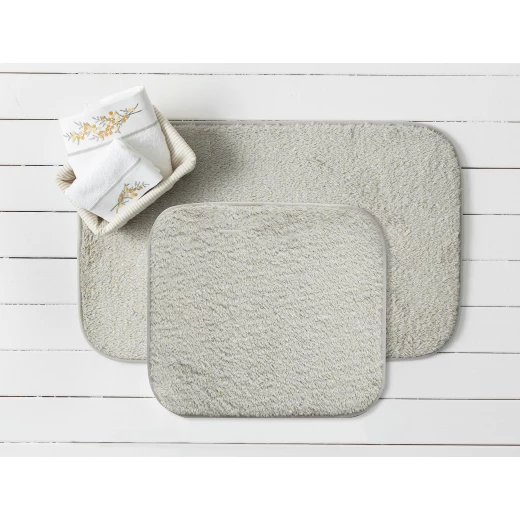 Madame Coco Acel 2-Piece Bath Mat Set - Beige