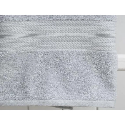 Madame Coco Roxane Bath Towel - Light Grey - مدام كوكو - Image 2