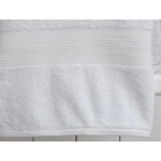 Madame Coco Roxane Bath Towel - White - مدام كوكو - Image 2