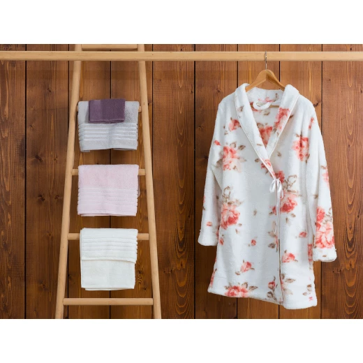 Madame Coco Chame Women Printed Wellsoft Kimono Bathrobe (S - M)