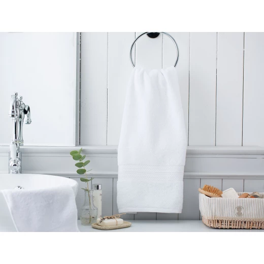 Madame Coco Roxane Face Towel - White
