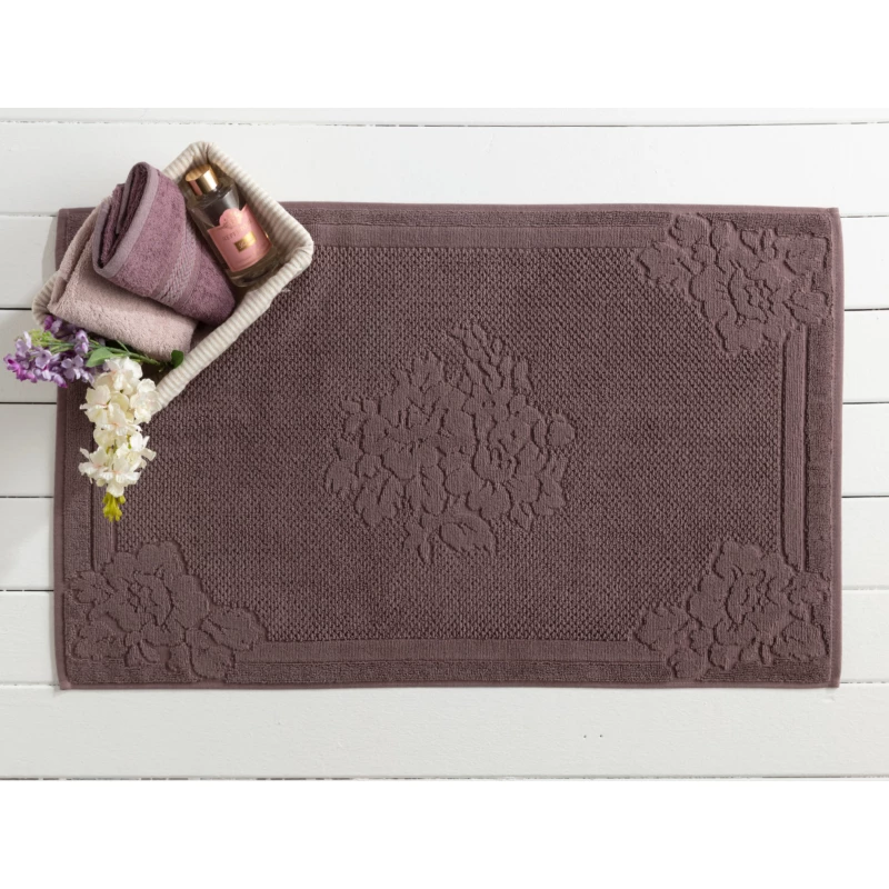 Madame Coco Olive Foot Towel - Burgundy - مدام كوكو