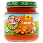 Earth's Best Organic Stage 2 Carrots Jar, 113 g - إيرثس بيست أورجانك