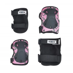 Micro Knee/ Elbow Pad Large Pink Set