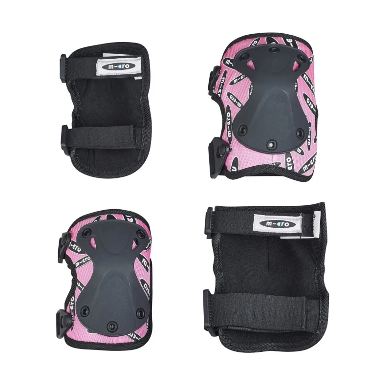 Micro Knee/ Elbow Pad Medium Pink Set - مايكرو