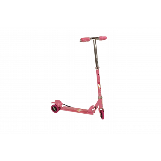 Scooter With Front and Back Wheels, Pink Scooter With Front and Back Wheels, Pink
