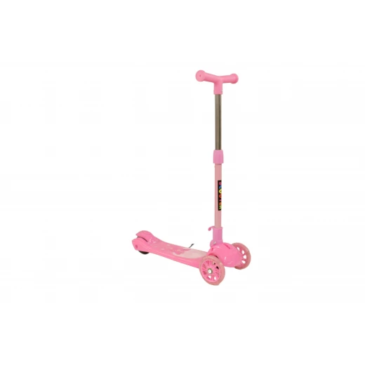 Scooter With two Front Wheels and One Back Wheel, Pink Scooter With two Front Wheels and One Back Wheel, Pink