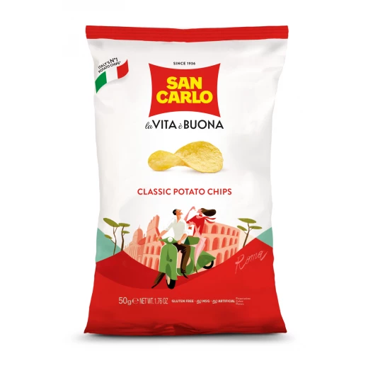 San Carlo Classic Salted Potato Chips 50g San Carlo Classic Salted Potato Chips 50g