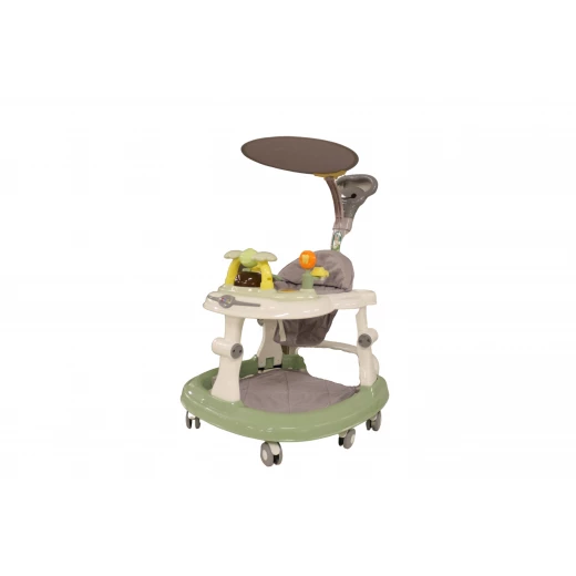 Baby Walker Jungle With Umbrella, Green Baby Walker Jungle With Umbrella, Green