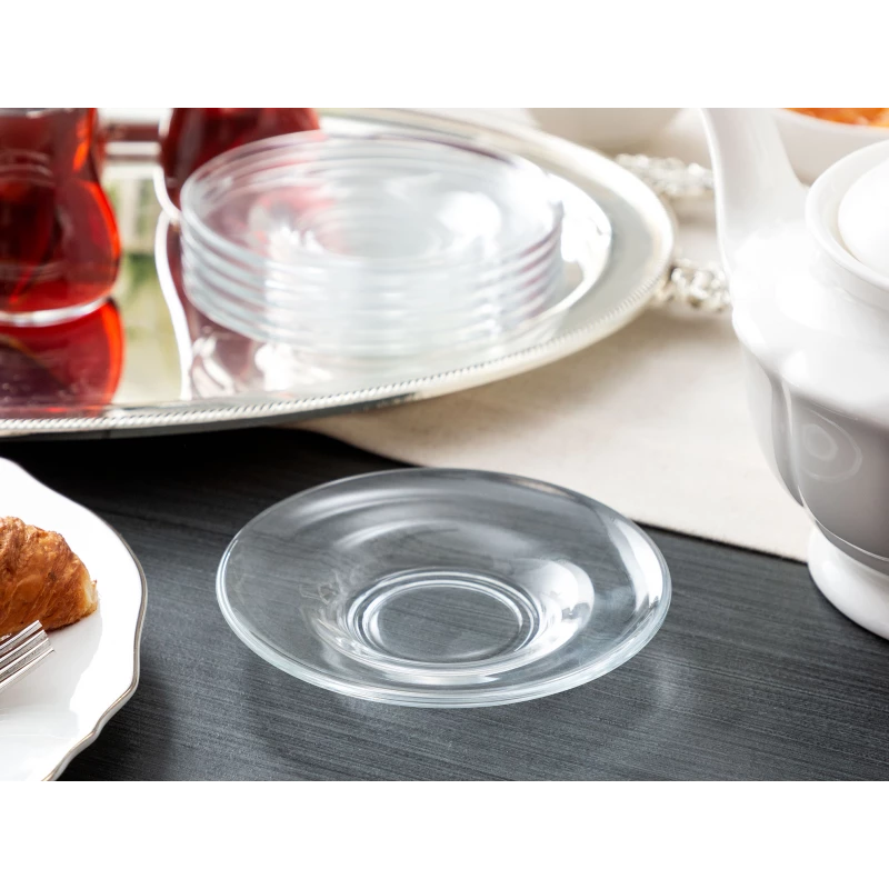 Madam Coco Marmion 6 Pcs Tea Glass Saucer - Madame COCO