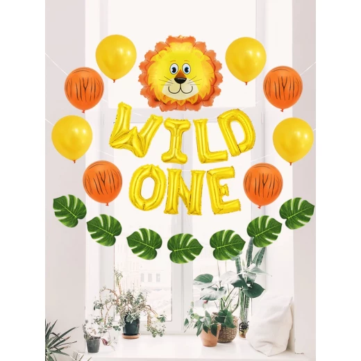 42pcs Cartoon Lion Birthday Balloon Set 42pcs Cartoon Lion Birthday Balloon Set