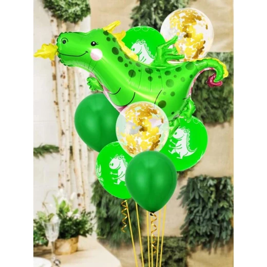 10pcs Cartoon Dinosaur Balloon Set 10pcs Cartoon Dinosaur Balloon Set
