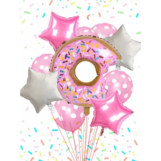 10pcs Decorative Donuts Balloon Set 10pcs Decorative Donuts Balloon Set