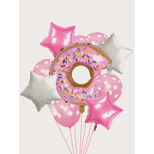 10pcs Decorative Donuts Balloon Set - Image 3