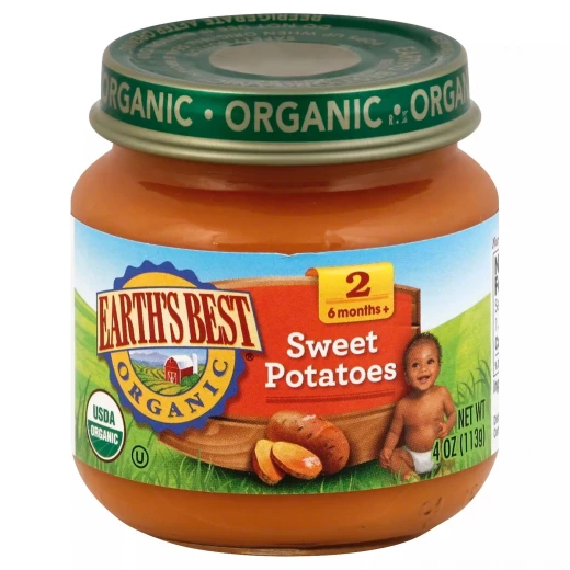 Earth's Best Organic Pureed Baby Food Sweet Potatoes, 113 g - إيرثس بيست أورجانك - Image 3