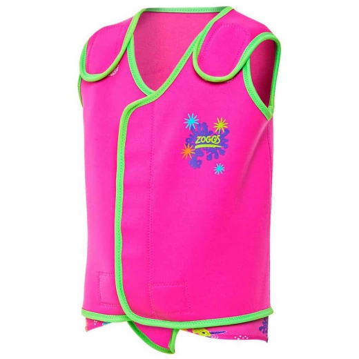 Zoggs Sea Saw Baby Wrap Pink ,3-6 months Zoggs Sea Saw Baby Wrap Pink ,3-6 months