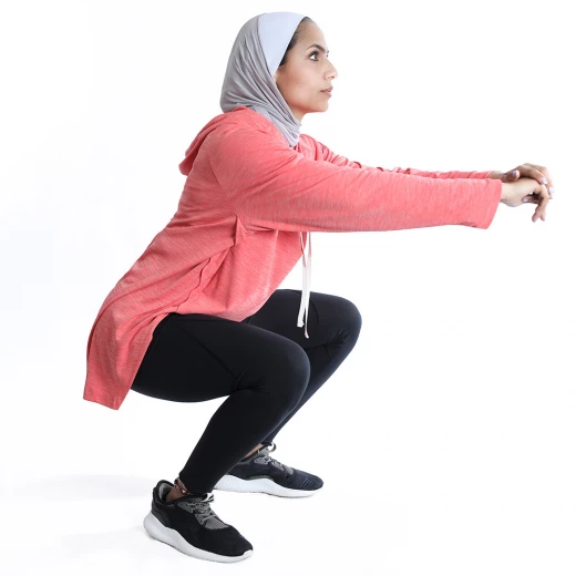 RB Women's Squat Hoodie , Free Size, Orange - RB - Image 2